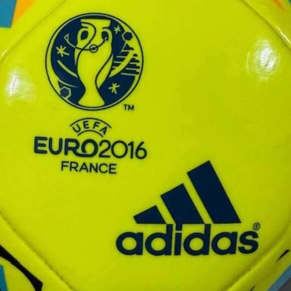 Adidas Performance UEFA Euro 2016 France Glider Soccer Ball Solar Yellow Size 5 - Picture 2 of 6